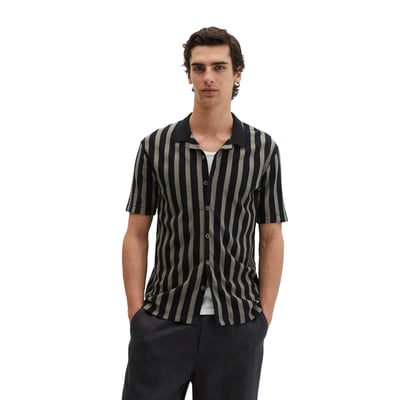 Tee-shirt en jersey DfC regular avec des bandes de couleur et de structure MARC O'POLO