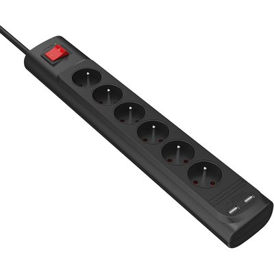 Rallonge parafoudre Parasurtenseur 6 prises + 2 USB-A MONSTER CABLE