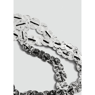 Collier multiple perles en fer MANGO