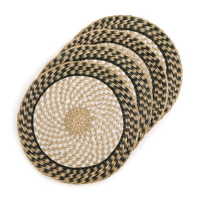 Lot de 4 sets de table ronds, herbier, Malni LA REDOUTE INTERIEURS
