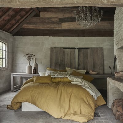 Housse de couette unie en lin lavé, Made in France, NOUVELLE VAGUE ALEXANDRE TURPAULT