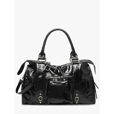Sac porté épaule Shiny sauvage cuir A4 MILANO