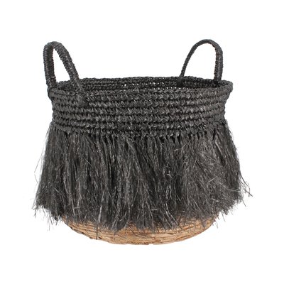 Panier à franges en raphia avec anses NOW'S HOME