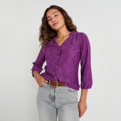 Blouse en maille ajourée GRAIN DE MALICE