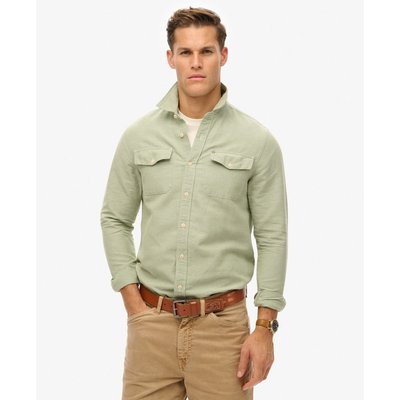 The Merchant Store - Chemise en lin mélangé Work SUPERDRY