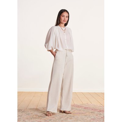 Pantalon large en coton à taille élastiquée LA FEE MARABOUTEE