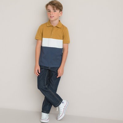 Cotton Polo Shirt with Short Sleeves LA REDOUTE COLLECTIONS