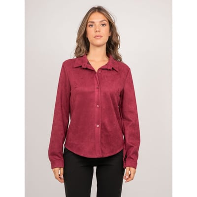 Chemise Ajustée Suédine Ologane DONA LISA