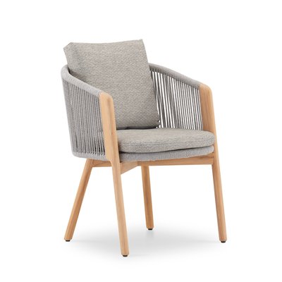 Chaise, teck et corde, lot de 6, CAPRI DEFORA HOME