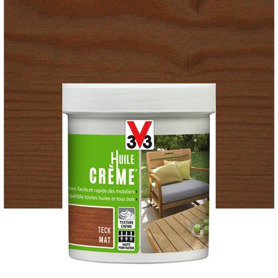 Huile crème extérieure pour mobiliers, Les teintes bois clair V33