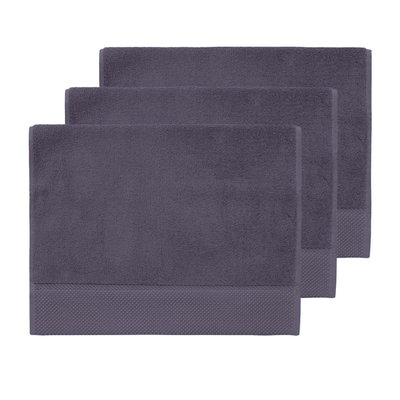 3 grandes serviettes invité Zéro Twist 560 g/m² SENSOFT SENSEI MAISON