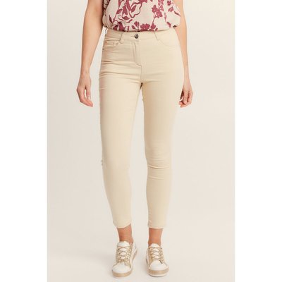Pantalon enduit beige La Redoute