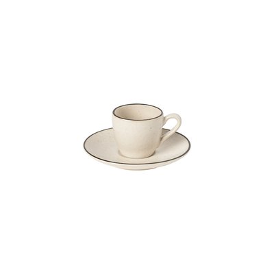 Tasse à café et soucoupe en grès 0.08 L AUGUSTA COSTA NOVA