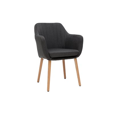 Chaise scandinave en tissu et bois ALEYNA MILIBOO