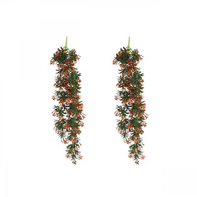 Chute plante artificielle rouge 90cm lot de 2 LIGNE DECO