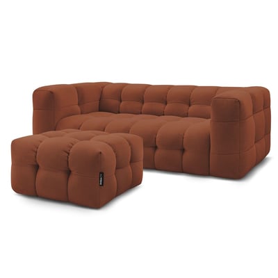 Canapé lit 4 places en tissu lisse, CLOUD BOBOCHIC