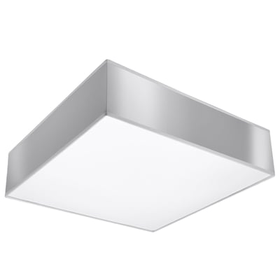 Plafonnier PVC Gris E27 2 Horus EDEN