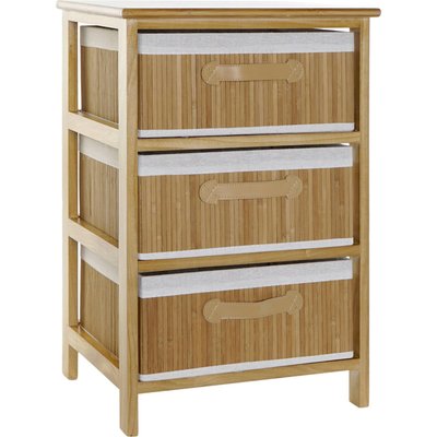 Commode en bambou, 3 tiroirs RECOLLECTION