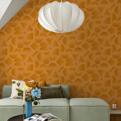 Papier peint panoramique Kaleido, Rose 300 x 250cm ACTE DECO