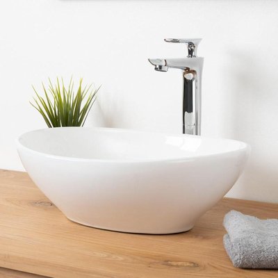 Vasque en céramique ovale HUGO WANDA COLLECTION