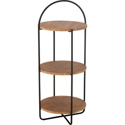 Étagère métal naturel design moderne pour salon ou entrée RECOLLECTION