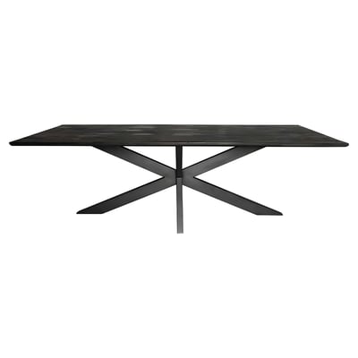 Table à manger noire en bois de manguier 200 cm ALVERA PIER IMPORT