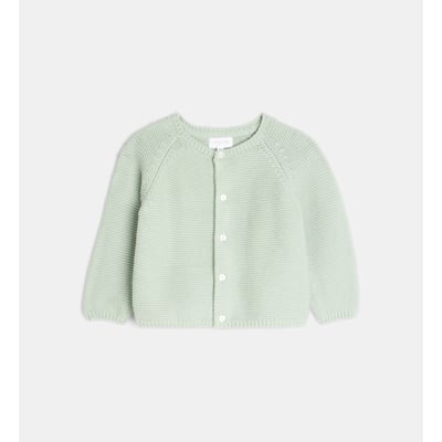 Gilet tousse maille mousse coton bio CADET ROUSSELLE