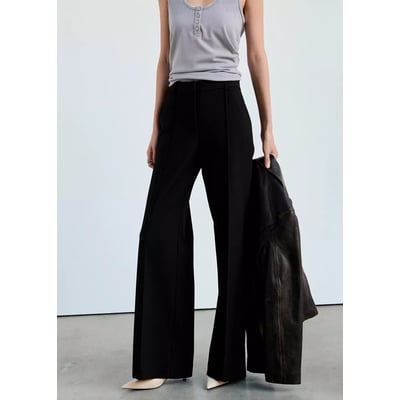Pantalon flare coutures MANGO