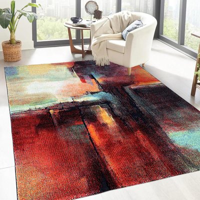 Tapis Chambre tissé motif abstrait TABOR UN AMOUR DE TAPIS