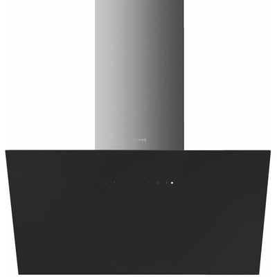 Hotte décorative murale inclinée KICV90BL2 SMEG