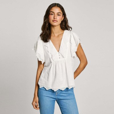 Blouse À Manches Courtes Avec Volants PEPE JEANS