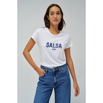 T-SHIRT AVEC LOGO SALSA ET PERLES SALSA JEANS