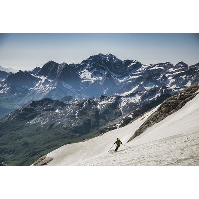 Tableau montagne skieur HEXOA