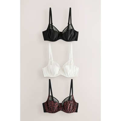 Soutien-gorge demi-dos renforcé, lot de 3 NEXT
