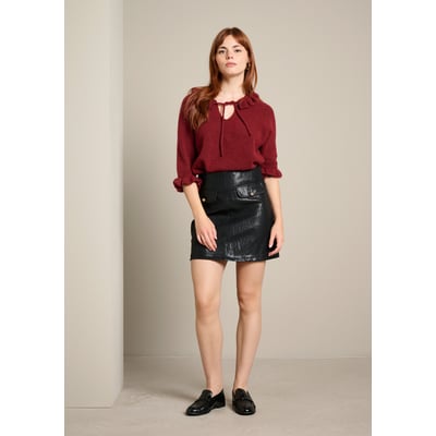 Jupe courte effet cuir LOLALIZA