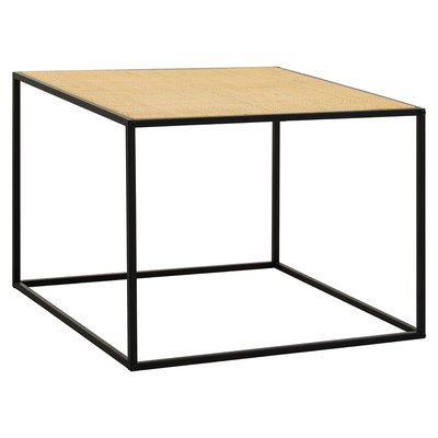 Rattan and Metal Square Coffee Table SO'HOME