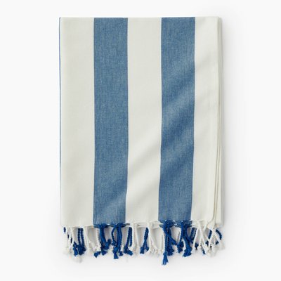 Fouta simple rayée, 90x160cm, 100% coton bio MONOPRIX