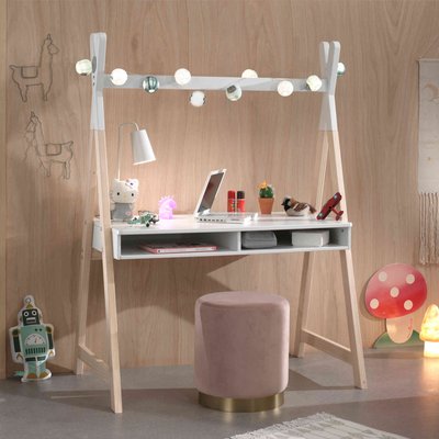 Bureau tipi 2 niches en bois TERRE DE NUIT