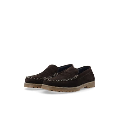 Mocassins En Daim BIANCO