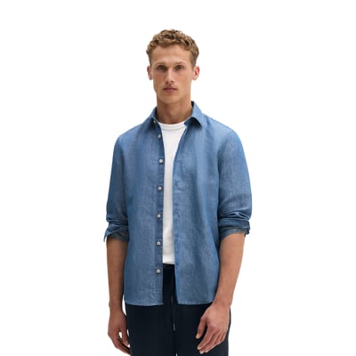 Chemise regular en lin et en coton bio MARC O'POLO