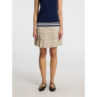 Jupe Vintage En Lin Blanc Faite Main - Doublée, Taille S, Longueur Genou, Occasion Très Bon état