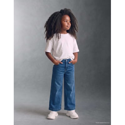 Jean à jambe large avec 4 poches ZIPPY