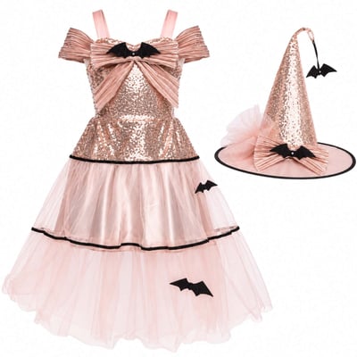 Déguisement enfant – Robe Sorcière Glamour GREAT PRETENDERS