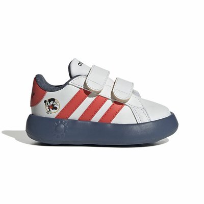 Kids Grand Court Mickey Trainers with Touch 'n' Close Fastening ADIDAS SPORTSWEAR