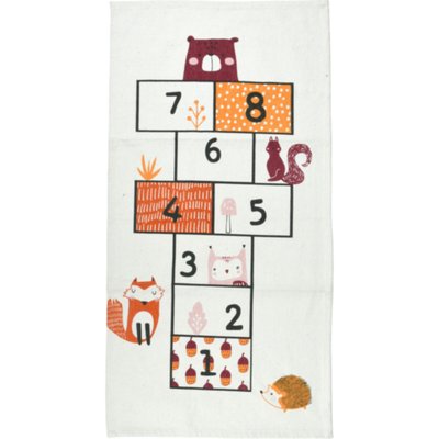 Tapis marelle enfant coton multicolore  - 70x140cm WADIGA
