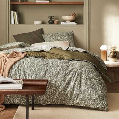 Parure de lit Housse de couette + taie rectangulaire en percale de coton, OSMOSE ESSIX