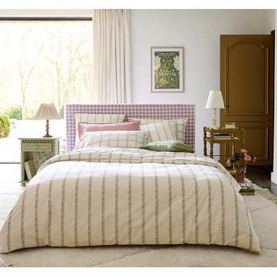Parure de lit imprimée en percale de coton, JARDIN SECRET ESSIX
