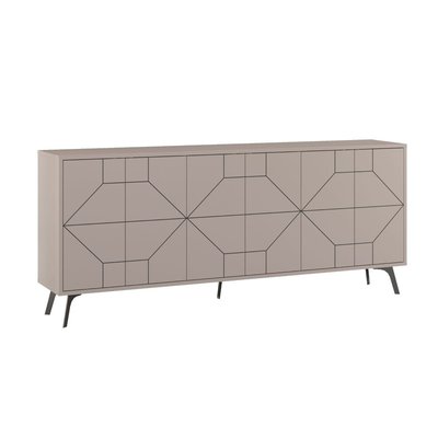 Buffet avec 6 portes décorées L184 cm - Dune CALICOSY