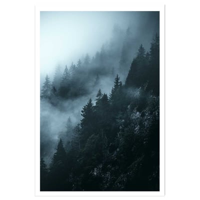 Affiche paysage suisse au petit matin HEXOA