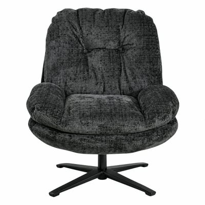 Fauteuil confort pivotant en tissu doux IENA PIER IMPORT